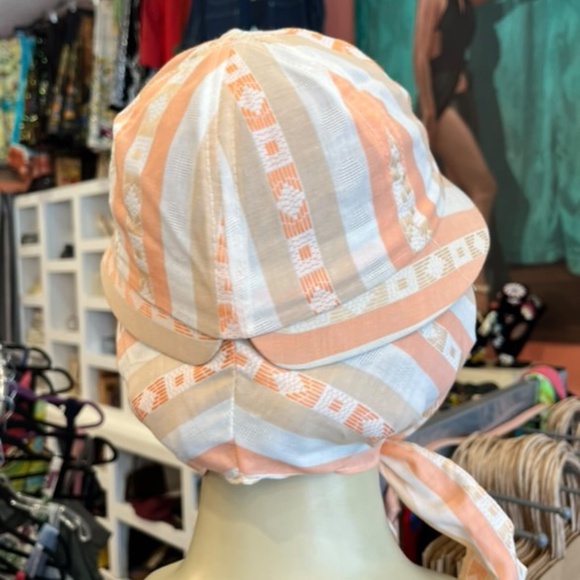 Sun Mates vintage striped sun hat medium